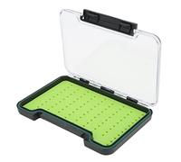 SPYMINNPOO Boîte de Pêche à la Mouche, Petit Compartiment Spacieux en Silicone, Coque ABS, Rangement Portable étanche pour Mouches, avec Bague d'étanchéité pour les Amateurs de Matériel de (S)
