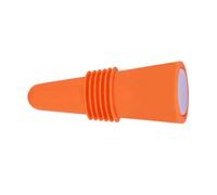 SPYMINNPOO Bouchon de Bouteille de Vin Durable et Fonctionnel pour les Amateurs de Vin, Emballage en Acier Inoxydable en Silicone de qualité Alimentaire pour Cadeau de Vacances, 6,1 X 2,3 Cm (ORANGE)
