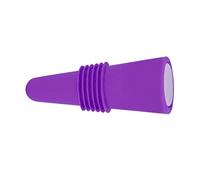 SPYMINNPOO Bouchon de Bouteille de Vin Durable et Fonctionnel pour les Amateurs de Vin, Emballage en Acier Inoxydable en Silicone de qualité Alimentaire pour Cadeau de Vacances, 6,1 X 2,3 Cm (PURPLE)