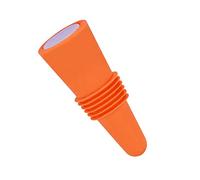 SPYMINNPOO Bouchon de Bouteille de Vin Durable et Fonctionnel pour les Amateurs de Vin, Emballage en Acier Inoxydable en Silicone de qualité Alimentaire pour Cadeau de Vacances, 6,1 X 2,3 Cm (ORANGE)