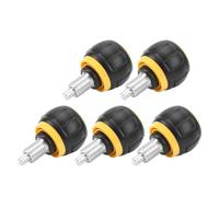 SPYMINNPOO Bouton à Ressort pour Vélo d'exercice, Pièces de Réglage Universelles Durables pour équipements de Fitness, Ensemble de 5 Pièces pour Les Amateurs de Gymnastique à Domicile (Noir Jaune)