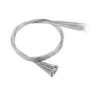 SPYMINNPOO Câble de Frein de Vélo en Acier Inoxydable, Haute Performance, Rouleau en Plastique, 50 Pièces pour Vélos de Montagne, Diamètre 1,2 Mm, Longueur 1700 Mm