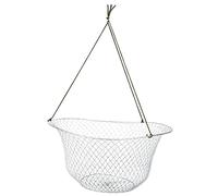 SPYMINNPOO Cage de Filet de Pêche Pliante en Fil d'acier, Piège à Crevettes en Maille Légère pour la Pêche en Eau Douce et la de Homard de Crabe