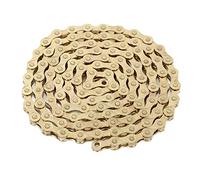 SPYMINNPOO Chaîne de Vélo en Acier au Manganèse Solide et Solide à 9 Vitesses pour Vélo de Montagne de Route or, Chaîne de à 9 Vitesses pour la Conduite Longue Distance