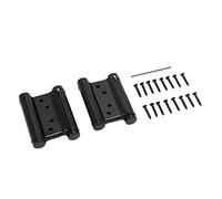 SPYMINNPOO Charnière à Ressort à Double Action en Acier Inoxydable, Charnière de Portail à Fermeture Automatique Durable pour Armoires, Portes de Garde-robe, nickelé Noir 9,2 X 6,7 X 2,5 Cm
