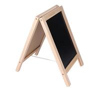 SPYMINNPOO Chevalet de Tableau Magnétique Double Face avec Construction en Bois pour Enfants, Chevalet de Tableau Pliable avec Support pour Publicités sur Trottoir, 19 X 30 Cm