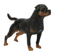 SPYMINNPOO Chien Figurine, Rottweiler Simulation Modèle Ornements Bureau Décoration Enfant Jouet Éducatif Cadeau pour Enfants Tout-Petits Jouets pour Enfants Figurines De Modèles Animaux, Robots