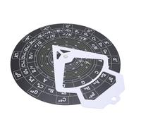 SPYMINNPOO Circle of Fifths Wheel, Chord Melody Tool PVC Wall Hanging Design Music Thésine Théorie D'apprentissage pour les Musiciens (RMT-A10B (noir))