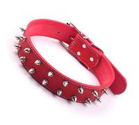 SPYMINNPOO Collier pour Chien à Pointes de Style Punk avec Rivets Cloutés, Collier Réglable pour Animaux de Compagnie de Taille Moyenne à Grande, Tendance en Cuir PU pour Occasions Décontractées et