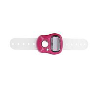 SPYMINNPOO Compteur de Tours, Compteur de Doigts électrique avec Compteur Manuel LCD à 5 Chiffres Réinitialisable pour Prier, Marcher, Nager, Faire du Vélo (Rose)