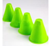 SPYMINNPOO Cônes d'obstacles de Football pour équipement D'entraînement, Baril de Marque de Patin Durable pour Le Sport, Couleur Vive, adapté aux Sports de Plein Air (Green)