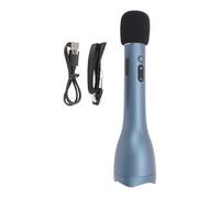 SPYMINNPOO Conférencier Microphone, Micro de karaoké Portable Rechargeable pour Le Chant KTV, écoute Musicale, Enseignement (Blue)