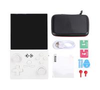 SPYMINNPOO Console de Jeu Portable, écran HD de 4 Pouces, Console de Jeu Vidéo Rétro Rechargeable WiFi, Batterie 4000 MAh, Prise en Charge du Système Open Source pour Garçon et Gris (White)
