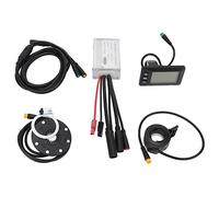 SPYMINNPOO Contrôleur de Vitesse de Vélo électrique, étanche 15A 36V 48V ESC avec écran GD01 1 à 2 Câbles Entièrement Kit