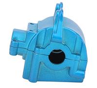 SPYMINNPOO Coque de Couvercle Inférieur Supérieur de Boîte de Vitesses en Alliage D'aluminium Durable pour Modèle de Voiture 144001 RC, Bleu/Argent/Noir, Installation et Démontage Faciles, Kit de