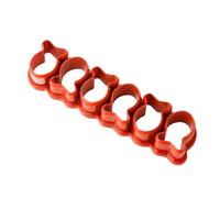 SPYMINNPOO Coupe-cracker de Poisson Rouge, Mini Biscuit Réutilisable en Forme de Petit Poisson pour les Fêtes de Pâtisserie D'Halloween, en Plastique Alimentaire (ORANGE)