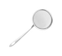 SPYMINNPOO Cuillère D'écumoire en Acier Inoxydable à Mailles Fines, Filtre Ultra Fin pour écumer la Graisse et la Mousse, Poignée Ergonomique, pour Filtrer le Jus et le Lait de Soja, 1,6 Oz