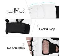 SPYMINNPOO de Boxe Taekwondo Durables Demi-Doigts Protège-Pieds Imperméables Doux et Confortables Protection Optimale Contre Les Frappes pour L'entraînement et la Compétition Adaptés aux Enfants