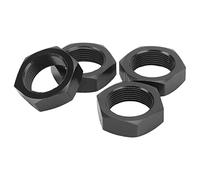 SPYMINNPOO Écrou de Moyeu Hexagonal de Roue Léger de 24mm, 4 Pièces, Pièces de Voiture RC 1/5 Outcast Kraton 8s (Black)