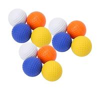 SPYMINNPOO Ensemble de Balles de pour Enfants, Balles d'entraînement Colorées en PU avec Sac de Rangement, Pratique en Salle pour Jeunes Golfeurs - 12 Pièces 42,7 Mm