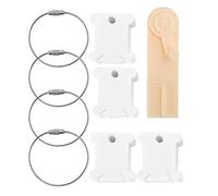 SPYMINNPOO Ensemble de Bobines de Fil en Plastique, Outil de Gestion de Fil Durable pour les Amateurs de Point de Croix, 100 Pièces,