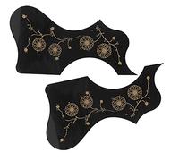 SPYMINNPOO Ensemble de Garde de Guitare 2PCS - Le Matériau Plastique Premium Protège la Guitare Acoustique Rayures (Black)