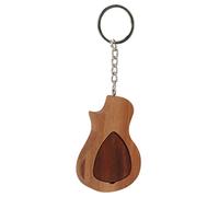 SPYMINNPOO Ensemble de Médiators de Guitare en Bois, Médiators en Bois Massif Faits à la Main avec Un Design d'arc Spécial pour Un Jeu Confortable, Cadeau de Couleur Naturelle pour Les
