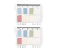 SPYMINNPOO Ensemble de Notes Autocollantes Transparentes et Imperméables, 6 Couleurs, Notes Autocollantes Translucides en PET pour les étiquettes D'index de Classification de Fichiers pour le