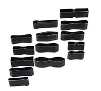 SPYMINNPOO Ensemble de Poinçons en Forme de Cuir en Acier à Haute Teneur en Carbone, pour Couper et Façonner le Cuir, Outil de Coupe de Poinçon Revêtu de 15 Pièces pour Bricoleur