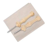 SPYMINNPOO Ensemble de Stylos à Broder en Bois avec un Design Ergonomique et des Matériaux Durables pour Fil de Laine Grossier, Outil de Tissage à L'aiguille 2 Pièces pour les Amateurs de Broderie