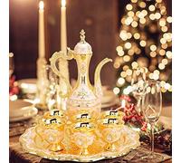 SPYMINNPOO Ensemble de Tasses à Vin en Métal, Décor de Luxe de Style Européen pour Chambre à Coucher, Salon, Décoration de Table en Alliage de Zinc pour Cadeau de Mariage (#1)