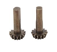 SPYMINNPOO Ensemble D'Engrenages Coniques de Voiture RC 2 Pièces, Engrenages Métalliques en Fer Haute Résistance pour Chenille de Voiture 1 10 104001 RC, avec une Taille Précise pour une