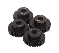 SPYMINNPOO Ensemble D'engrenages de Moteur à Pignon RC, 48DP 5.0mm 35T 36T 37T 38T Ensemble D'engrenages de Moteur en Métal Molybdène adapté à la Voiture 1/10 RC