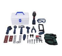 SPYMINNPOO Ensemble d'Outils pour Enfants, Kit de Construction Interactif avec Une Perceuse électronique et des Outils Réalistes, Un Jeu d'atelier de Prétendent, Un Ensemble de Développement de