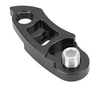 SPYMINNPOO Extension de Cintre de Dérailleur Arrière, Rallonge de Crochet de Queue de Cadre de Vélo D'alliage D'aluminium de Bicyclette pour 36T-56T(Le Noir)