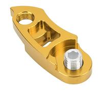 SPYMINNPOO Extension de Cintre de Dérailleur Arrière, Rallonge de Crochet de Queue de Cadre de Vélo D'alliage D'aluminium de Bicyclette pour 36T-56T(Or)