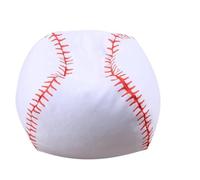 SPYMINNPOO Fauteuil Poire de Rangement, Housse de Pouf de 18 Pouces avec Fermeture éclair pour Jouets en Peluche et Balles de Sport pour Enfants, Tissu en Polyester Doux, Balle de Jeu (Base-Ball)