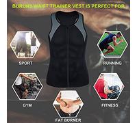 SPYMINNPOO Gilet de Sudation de Sauna pour Hommes, Réservoir en Néoprène pour la Perte de Poids, Augmente la Transpiration et Brûle les Calories, Idéal pour la Salle de Sport et les Entraînements en