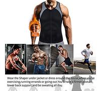 SPYMINNPOO Gilet de Sudation de Sauna pour Hommes, Réservoir en Néoprène pour la Perte de Poids, Augmente la Transpiration et Brûle les Calories, Idéal pour la Salle de Sport et les Entraînements en