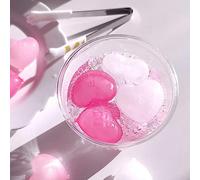 SPYMINNPOO Glaçons Réutilisables en Forme de Coeur Texture Givrée Rose Glace Réutilisable pour Refroidir Les Boissons Whisky Café pour Bureau Cuisine Salon 15 Pack