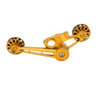 SPYMINNPOO Guide de la Chaîne de Vélos Pliante Tendeur 10T Tendeur de Chaîne de Vélos Usagée pour 3Sixty, Road Racing Essentials (Multicolore) (Black) (Rouge) (Gold)
