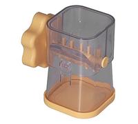 SPYMINNPOO Hachoir à Noix Manuel Broyeur de Noix à Manivelle Efficace pour Amandes, Pacanes, Noisettes, Facile à Nettoyer pour les Amateurs de Cuisine et les Chefs à Domicile, Matériau ABS (YELLOW)