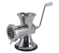 SPYMINNPOO Hachoir à Viande Manuel Pratique en Alliage D'aluminium avec Base à Ventouse pour la Cuisine à Domicile 16,5", pour les Familles et les Restaurants, Argent