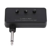 SPYMINNPOO Haut-parleur de Guitare électrique, Taille Compacte, Forme Portable, écouteur, Fonction de Réponse pour le Plaisir de la Musique à Tout Moment, ABS + Métal