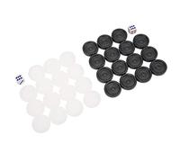 SPYMINNPOO International Checkers, 22mm Plastique Noir Blanc Backgammon Checkers Chips Pieces Set Enfants Enfants Jouet
