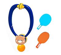 SPYMINNPOO Jeu D'auto-entraînement de Tennis de Table en Salle Installation Facile Entraîneur de -Pong Jouez ou avec d'autres Exercez Votre capacité de Réaction Convient à Les âges (Blue)