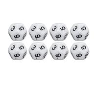 SPYMINNPOO Jeu de Dés en Plastique Multifonctionnel à 12 Faces, 40 Pièces de Dés, Fabrication Exquise pour Prendre de Meilleures Décisions, Conseils Quotidiens (White)