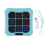 SPYMINNPOO Jeu de Puzzle électronique Portable pour Enfants, Console de Jeu de Voyage Portable 6 en 1 avec écran LCD pour Voyage sur la Route (Blue)
