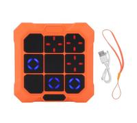 SPYMINNPOO Jeu de Puzzle électronique Portable pour Enfants, Console de Jeu de Voyage Portable 6 en 1 avec écran LCD pour Voyage sur la Route (Orange)