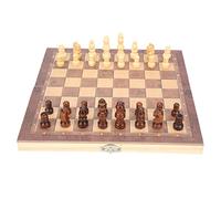 SPYMINNPOO Jeu de société de Dames, Damier en Bois, Jeu Interactif adapté aux Voyages pour la Famille et Les Enfants (M)